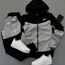 Conjunto Nike Preto + Tênis Air Force 1 Branco