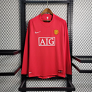 Camisa Retro Manchester United Manga Longa - 07/08