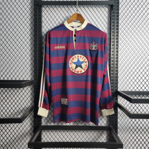 Camisa Retro Newcastle United II Manga Longa - 95/96