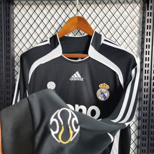 Camisa Retro Real Madrid Manga Longa - 06/07