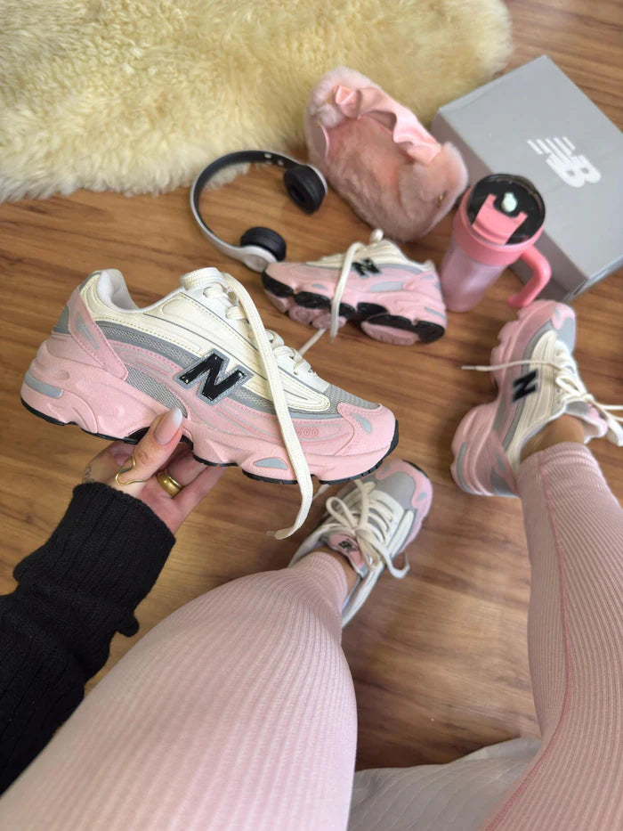 New balance 1000 Off White e Rosa Feminino