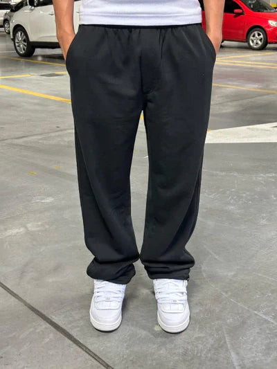 Calça de Moletom Baggy Preto Basic