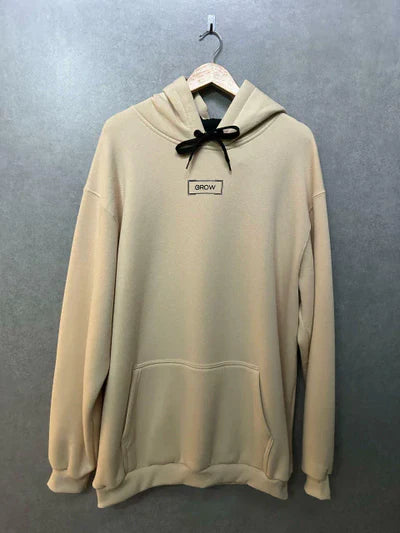 Moletom Canguru Grow Square Bege